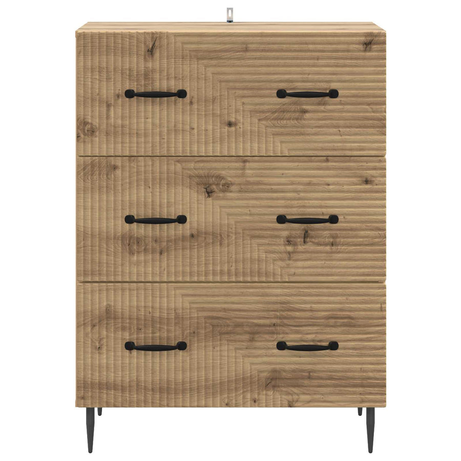 Ladenkast Artisanaal eiken 66 x 34,5 x 89,5 cm Bewerkt hout