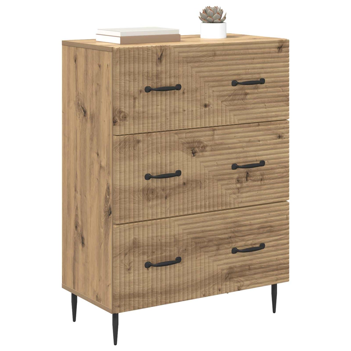 Ladenkast Artisanaal eiken 66 x 34,5 x 89,5 cm Bewerkt hout