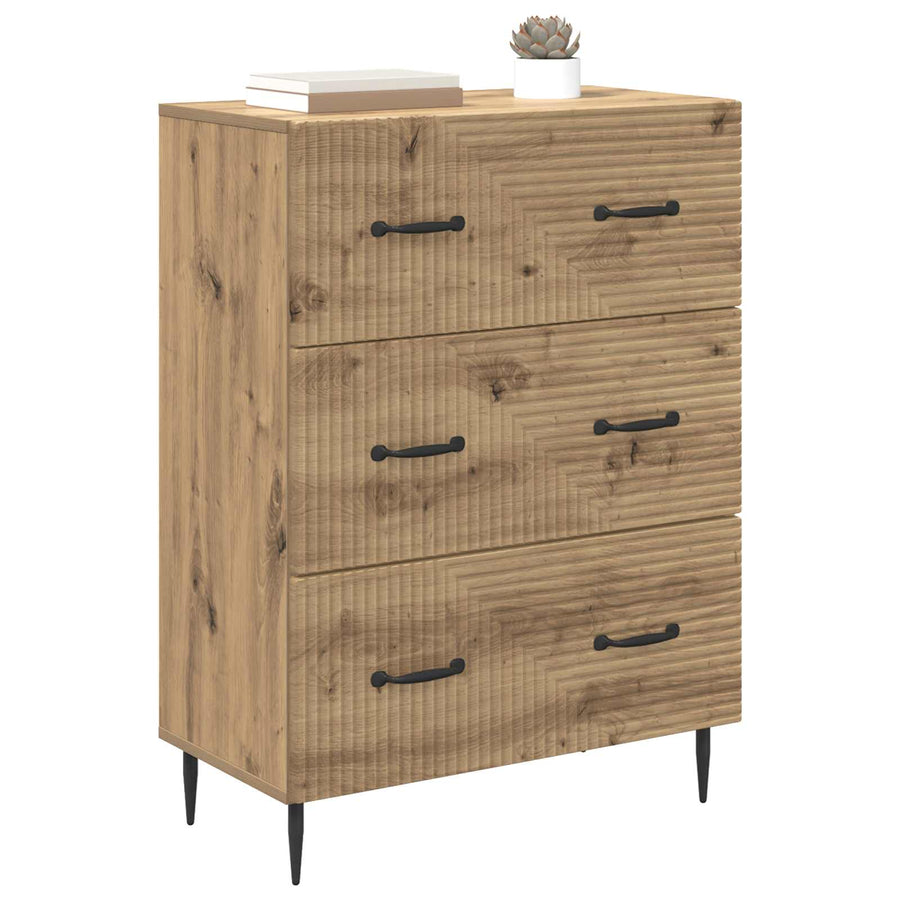 Ladenkast Artisanaal eiken 66 x 34,5 x 89,5 cm Bewerkt hout