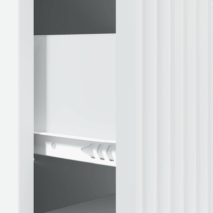 Ladenkast Wit 33 x 34,5 x 89,5 cm Bewerkt hout