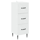 Ladekast 33x34,5x89,5 cm wit bewerkt hout