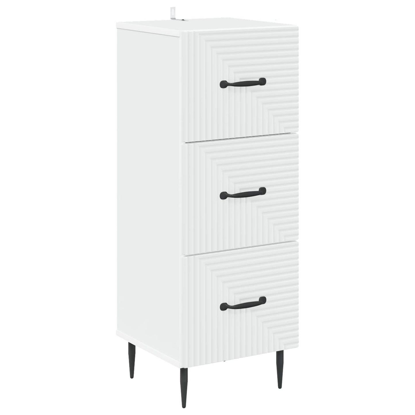 Ladenkast Wit 33 x 34,5 x 89,5 cm Bewerkt hout