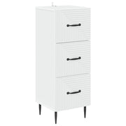 Ladekast 33x34,5x89,5 cm wit bewerkt hout