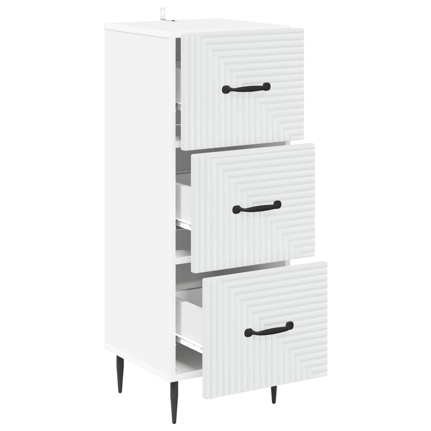 Ladenkast Wit 33 x 34,5 x 89,5 cm Bewerkt hout