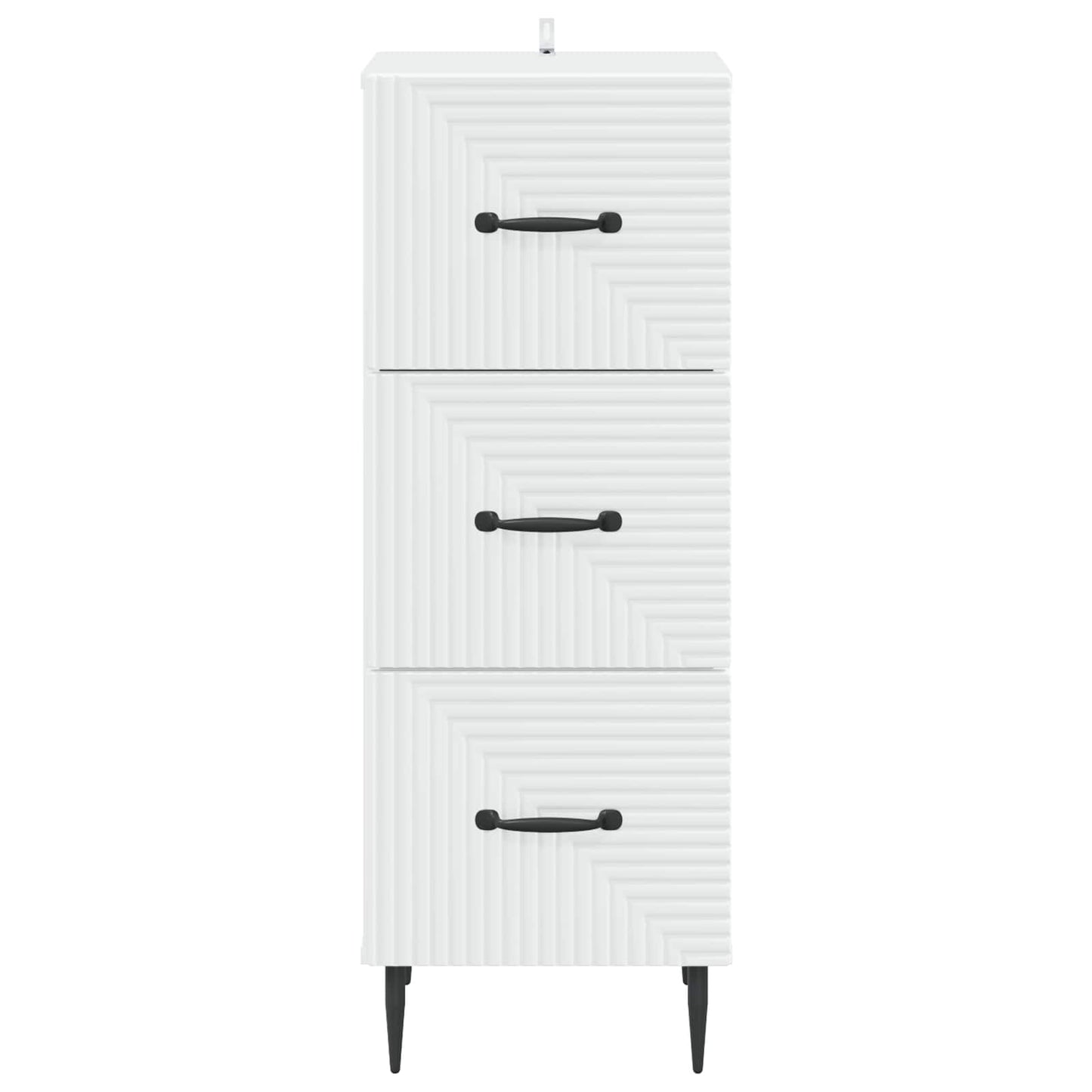 Ladenkast Wit 33 x 34,5 x 89,5 cm Bewerkt hout