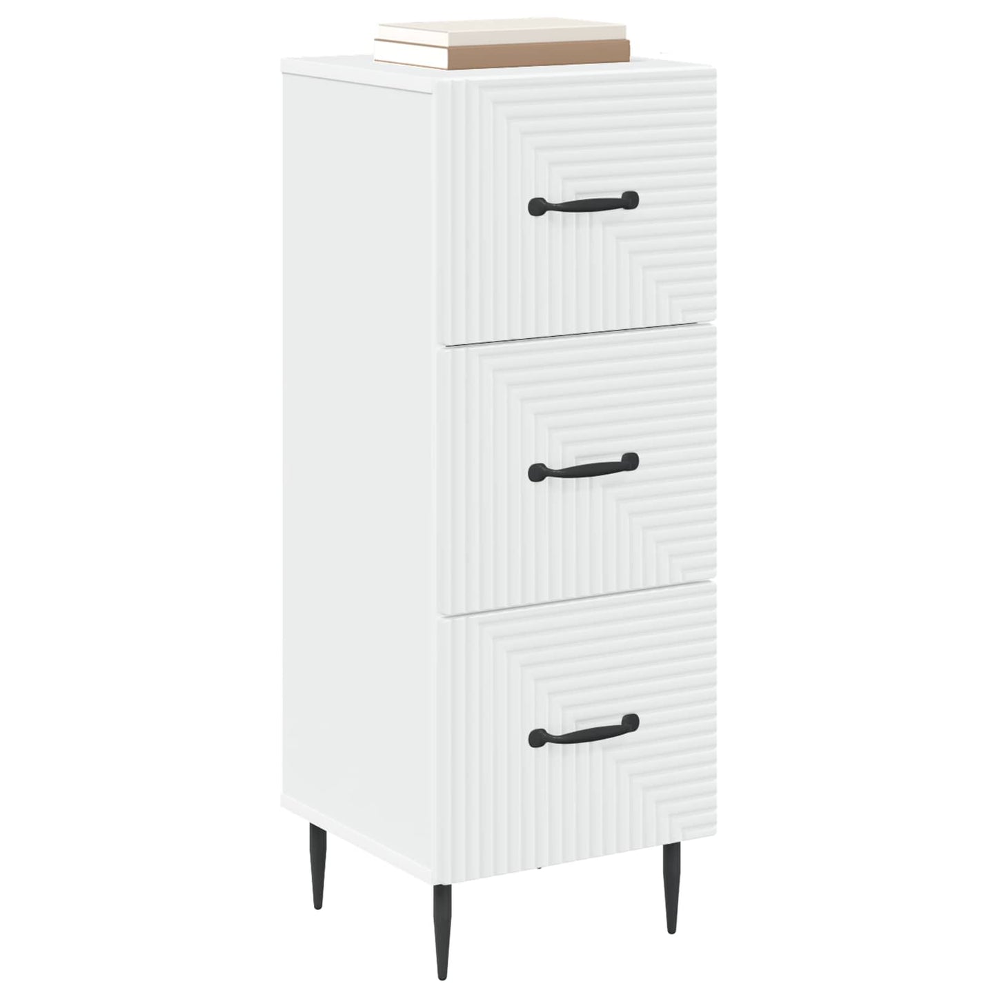 Ladenkast Wit 33 x 34,5 x 89,5 cm Bewerkt hout