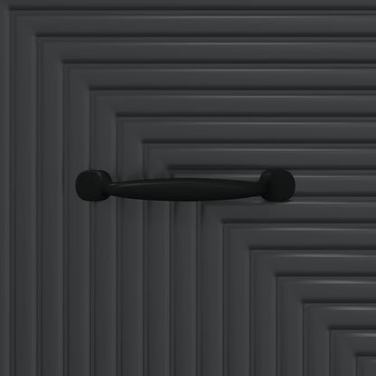 Ladenkast Zwart 33 x 34,5 x 89,5 cm Bewerkt hout
