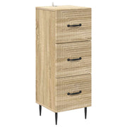 Ladekast 33x34,5x89,5 cm bewerkt hout Sonoma eiken