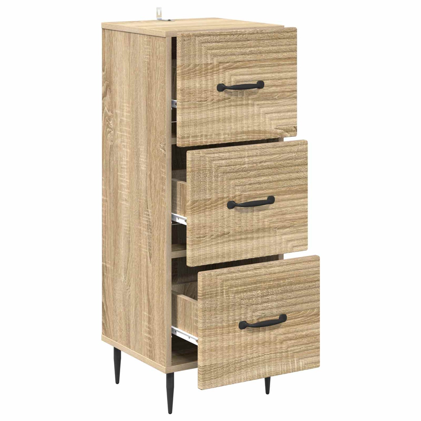 Ladenkast Sonoma Eiken 33 x 34,5 x 89,5 cm Bewerkt hout