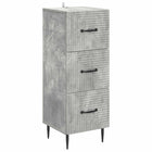 Ladenkast Betongrijs 33 x 34,5 x 89,5 cm Bewerkt hout