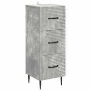 Ladenkast Betongrijs 33 x 34,5 x 89,5 cm Bewerkt hout