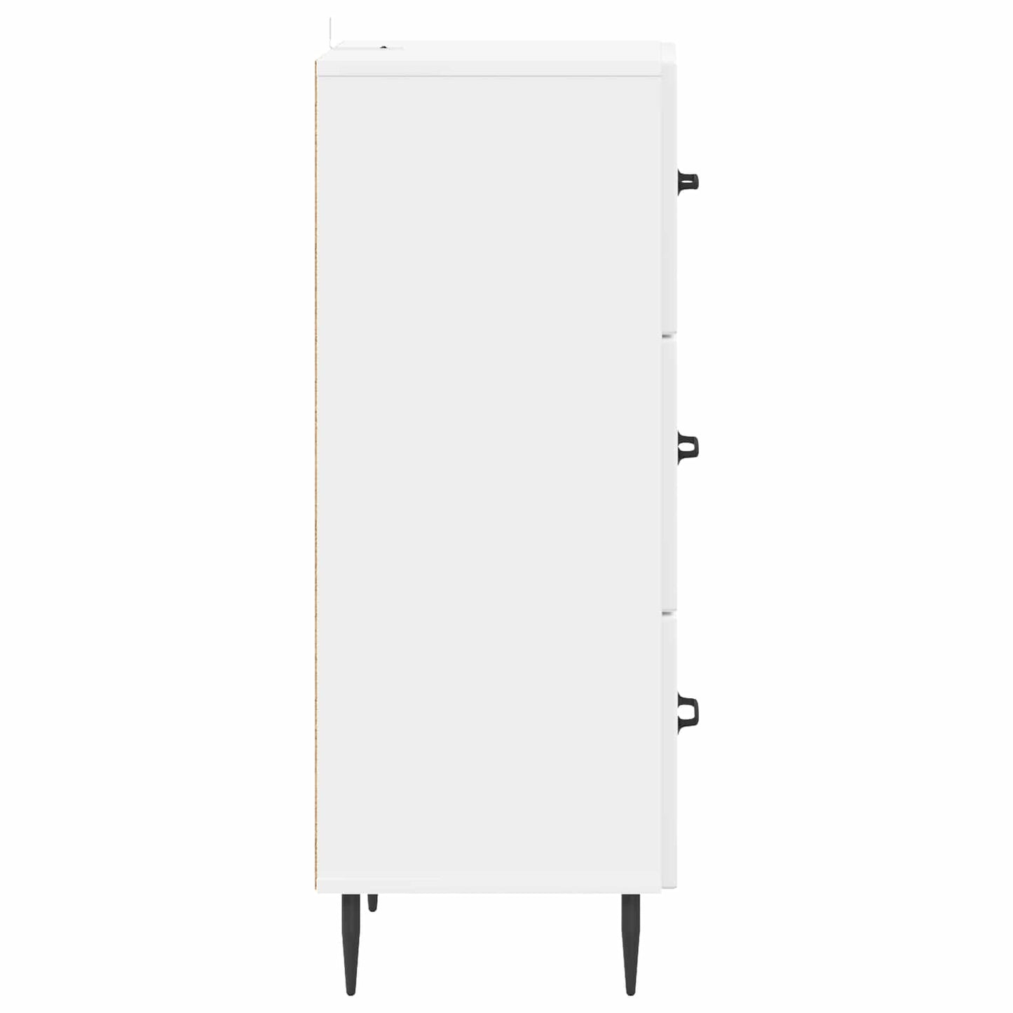 Ladenkast Hoogglans Wit 33 x 34,5 x 89,5 cm Bewerkt hout