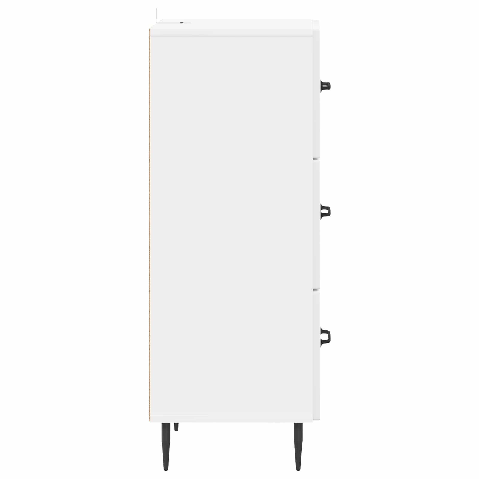 Ladenkast Hoogglans Wit 33 x 34,5 x 89,5 cm Bewerkt hout