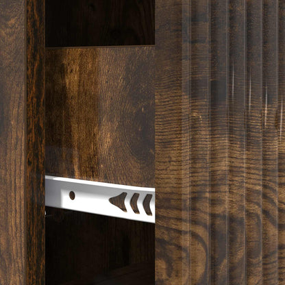 Ladenkast Gerookt eiken 33 x 34,5 x 89,5 cm Bewerkt hout