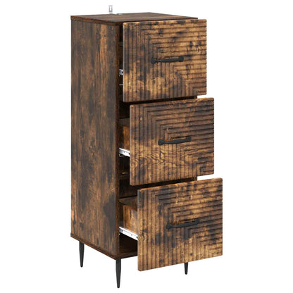 Ladenkast Gerookt eiken 33 x 34,5 x 89,5 cm Bewerkt hout