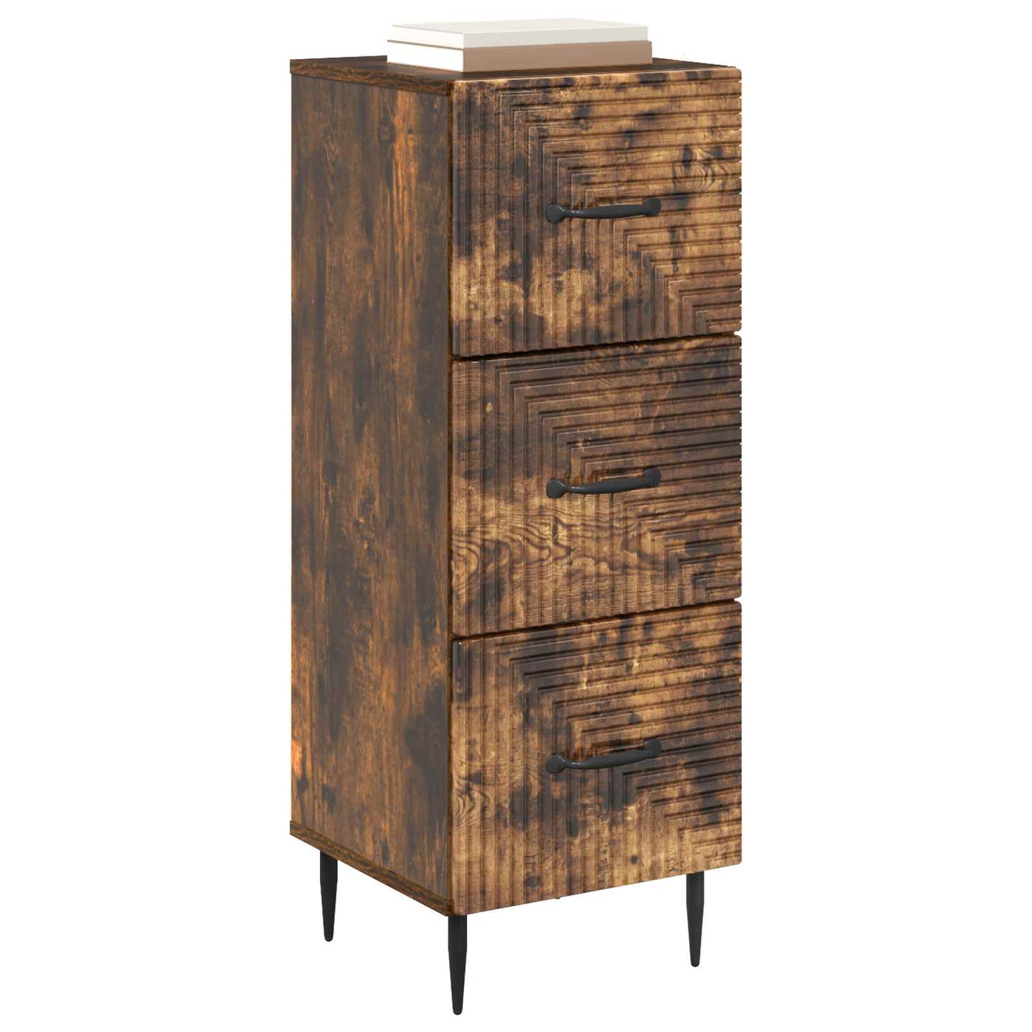 Ladenkast Gerookt eiken 33 x 34,5 x 89,5 cm Bewerkt hout