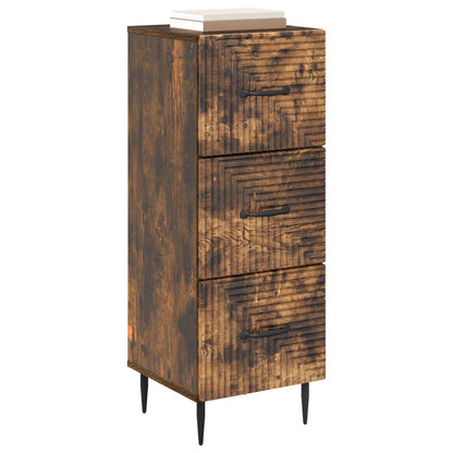 Ladenkast Gerookt eiken 33 x 34,5 x 89,5 cm Bewerkt hout