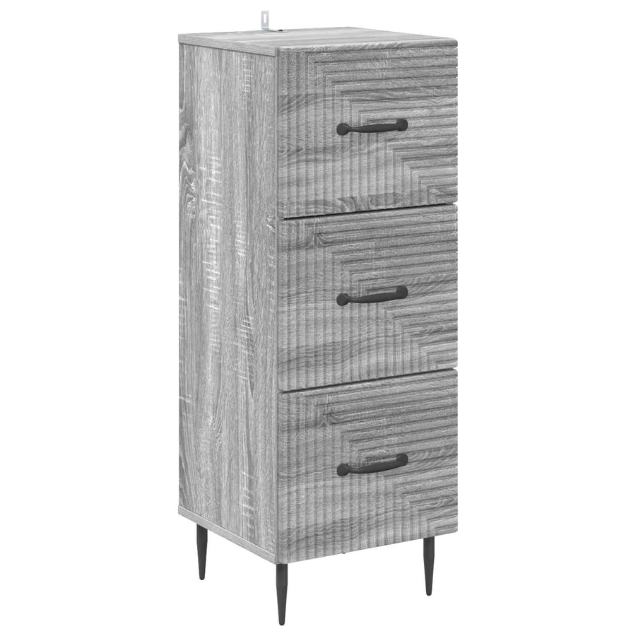 Ladenkast Grijs sonoma 33 x 34,5 x 89,5 cm Bewerkt hout