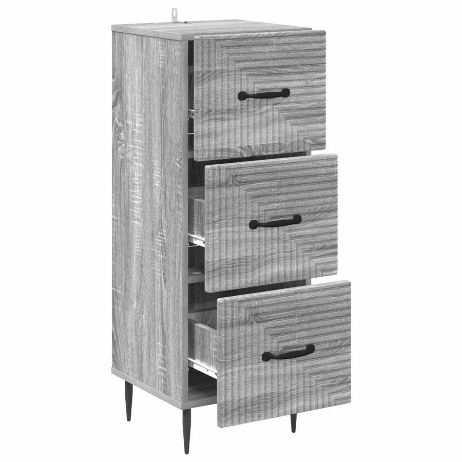 Ladenkast Grijs sonoma 33 x 34,5 x 89,5 cm Bewerkt hout