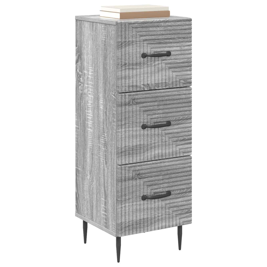 Ladenkast Grijs sonoma 33 x 34,5 x 89,5 cm Bewerkt hout
