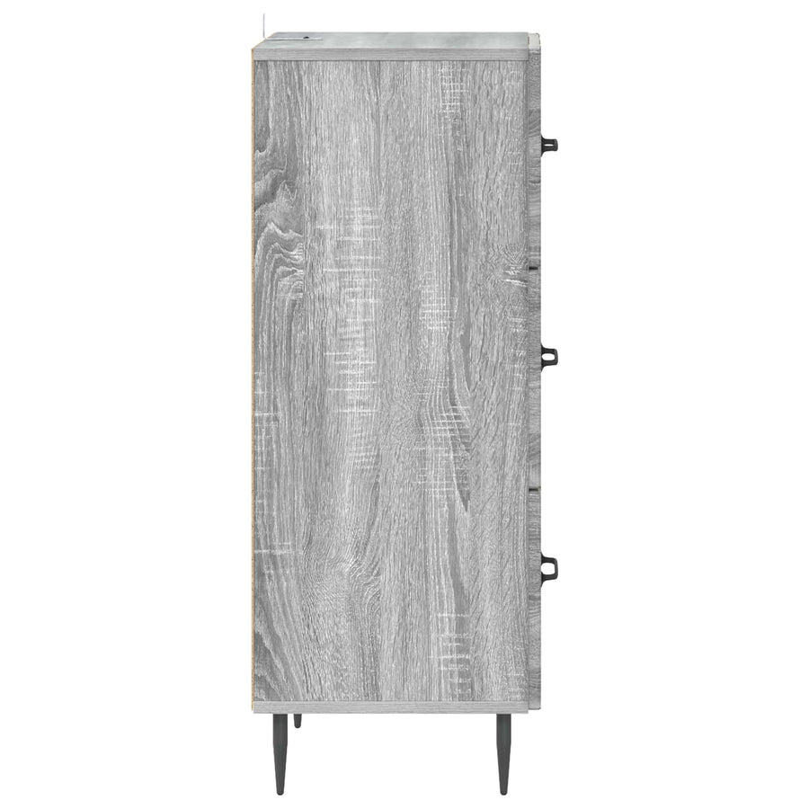 Ladenkast Grijs sonoma 33 x 34,5 x 89,5 cm Bewerkt hout