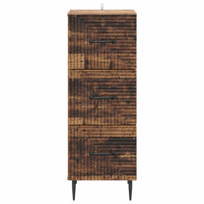 Ladenkast Oud hout 33 x 34,5 x 89,5 cm Bewerkt hout