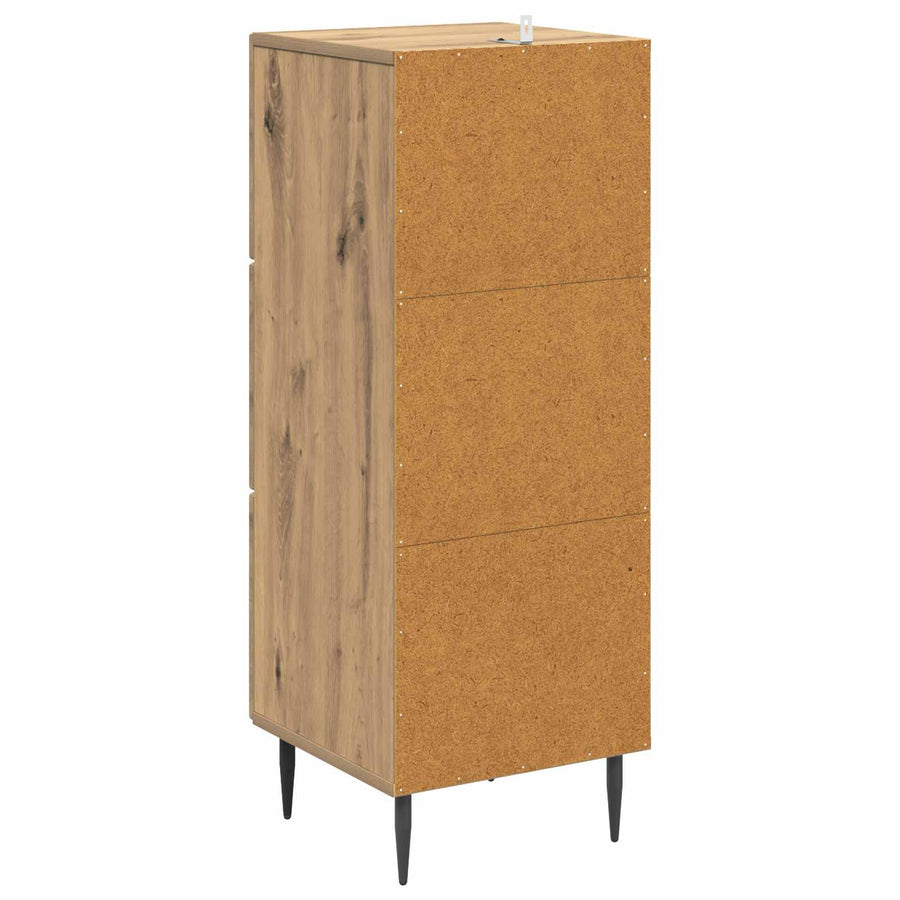Ladenkast Artisanaal eiken 33 x 34,5 x 89,5 cm Bewerkt hout