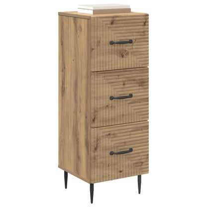 Ladenkast Artisanaal eiken 33 x 34,5 x 89,5 cm Bewerkt hout
