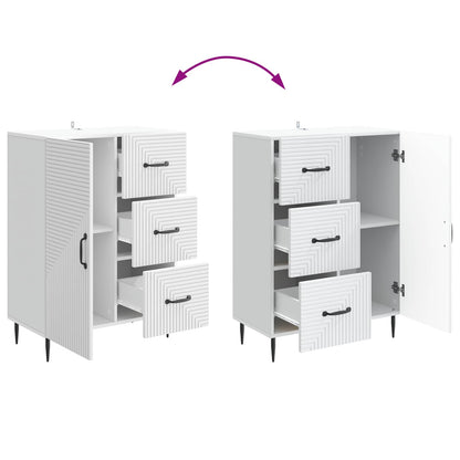 Dressoir met lade Wit 66 x 34,5 x 89,5 cm Bewerkt hout