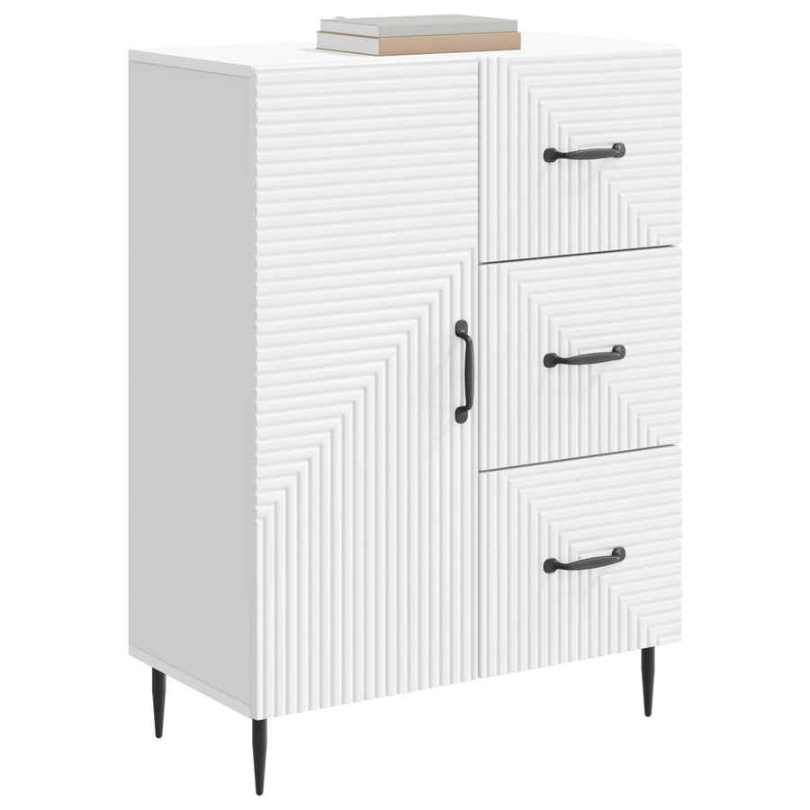 Dressoir met lade Wit 66 x 34,5 x 89,5 cm Bewerkt hout