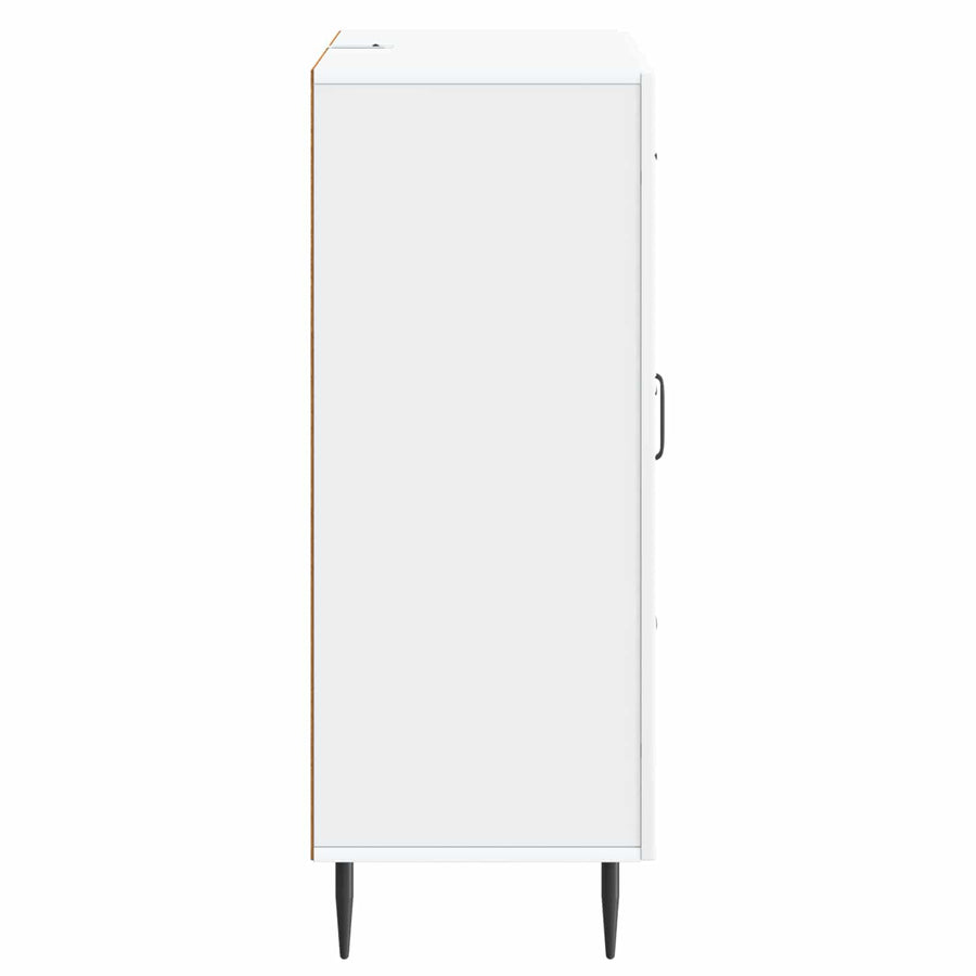 Dressoir met lade Wit 66 x 34,5 x 89,5 cm Bewerkt hout