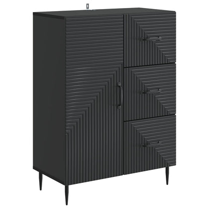 Dressoir met lade Zwart 66 x 34,5 x 89,5 cm Bewerkt hout