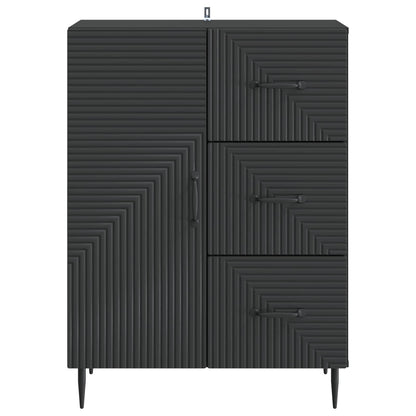 Dressoir met lade Zwart 66 x 34,5 x 89,5 cm Bewerkt hout