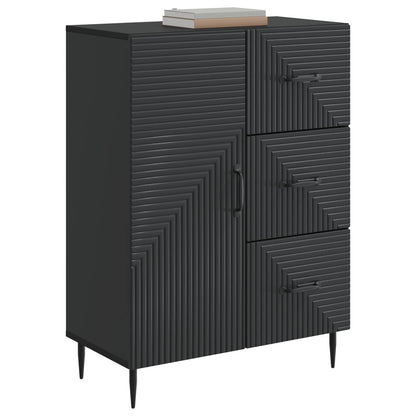 Dressoir met lade Zwart 66 x 34,5 x 89,5 cm Bewerkt hout