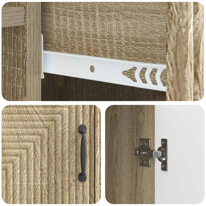 Dressoir met lade Sonoma Eiken 66 x 34,5 x 89,5 cm Bewerkt hout