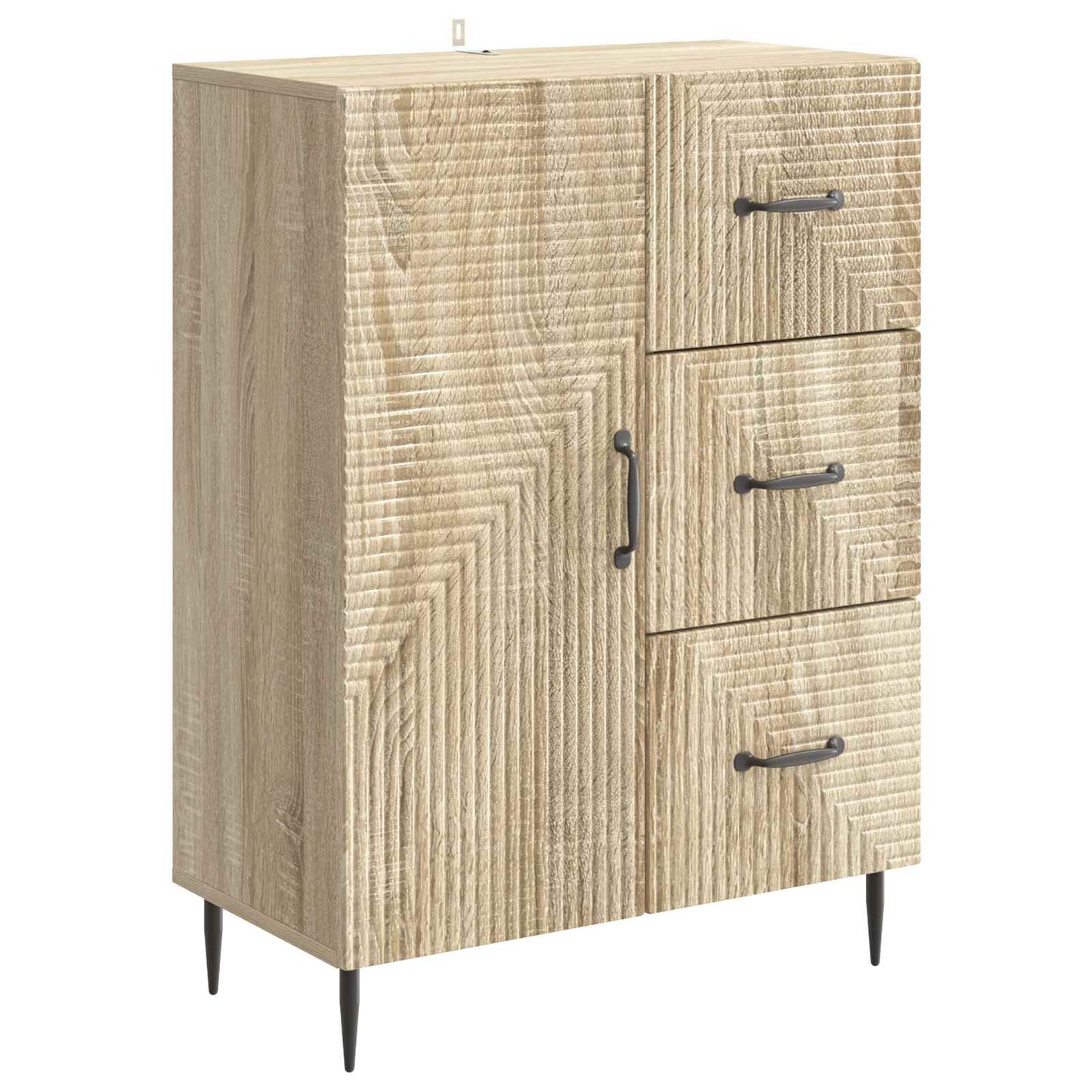 Dressoir met lade Sonoma Eiken 66 x 34,5 x 89,5 cm Bewerkt hout