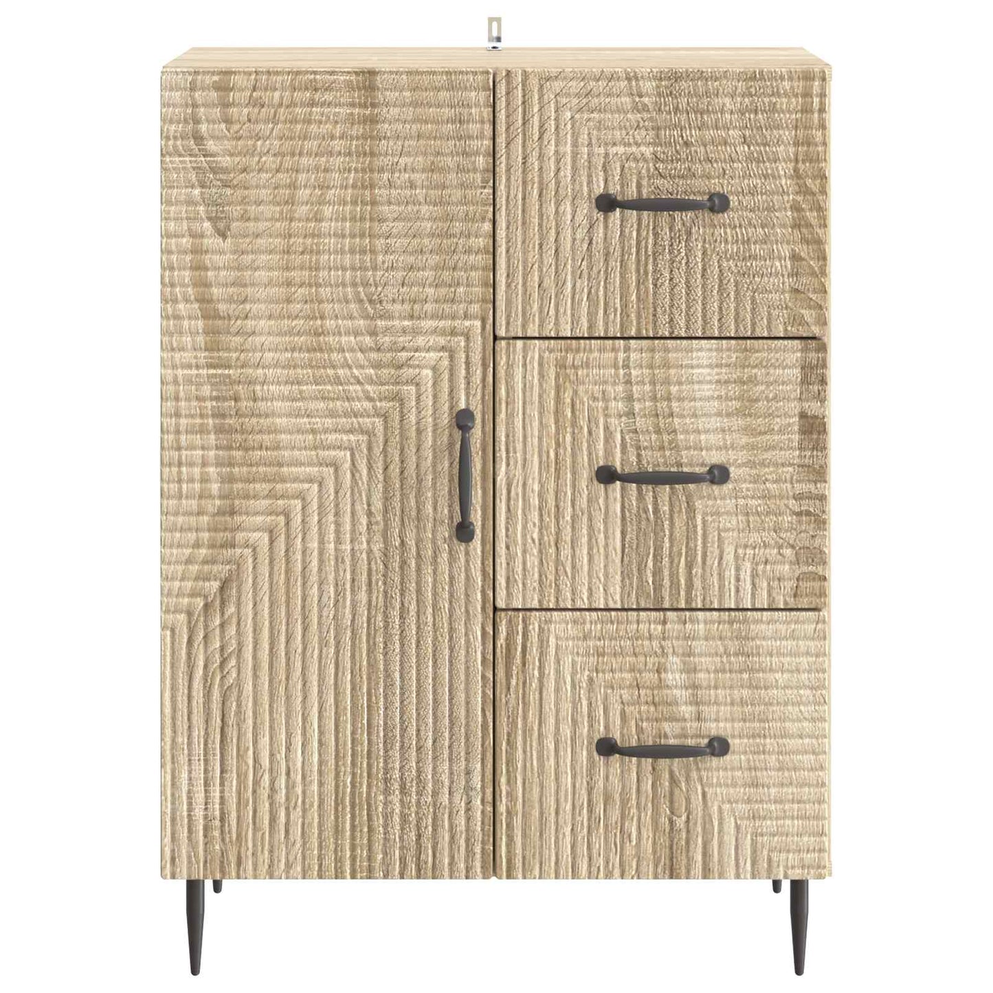 Dressoir met lade Sonoma Eiken 66 x 34,5 x 89,5 cm Bewerkt hout