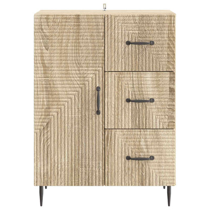 Dressoir met lade Sonoma Eiken 66 x 34,5 x 89,5 cm Bewerkt hout