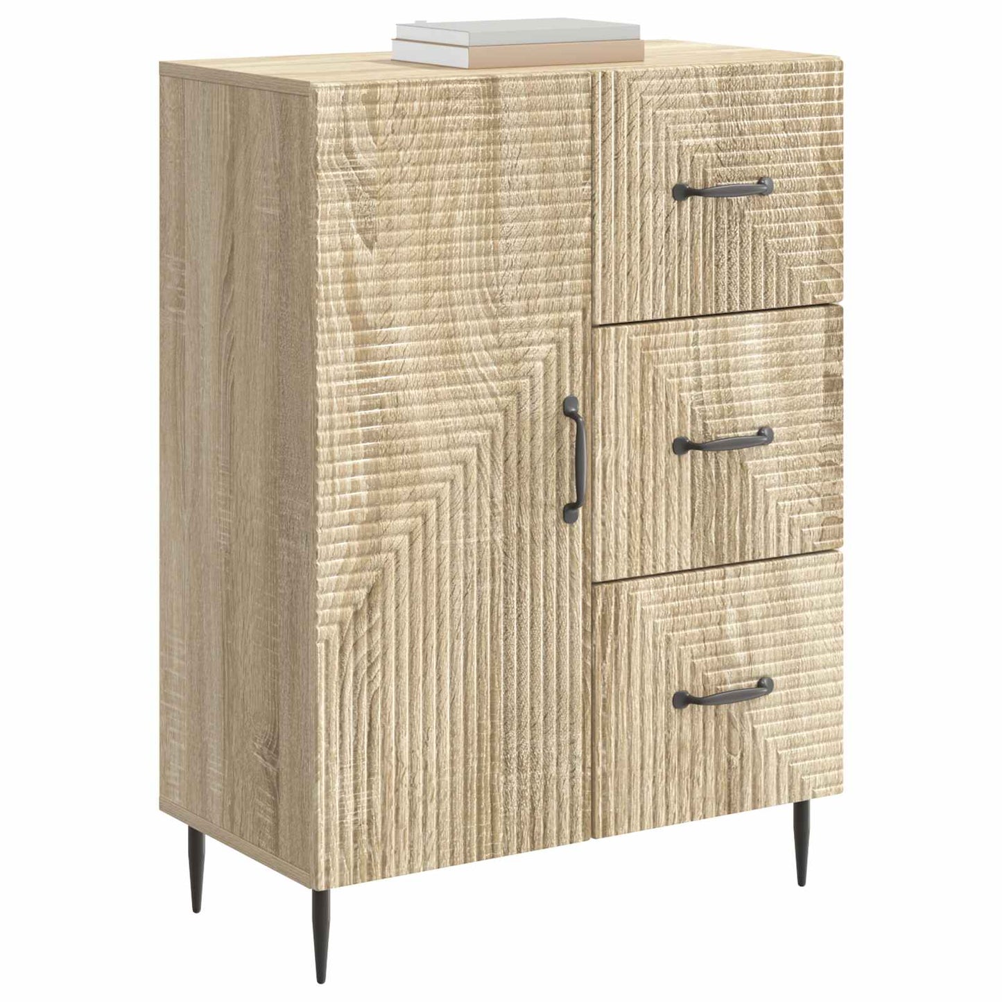 Dressoir met lade Sonoma Eiken 66 x 34,5 x 89,5 cm Bewerkt hout