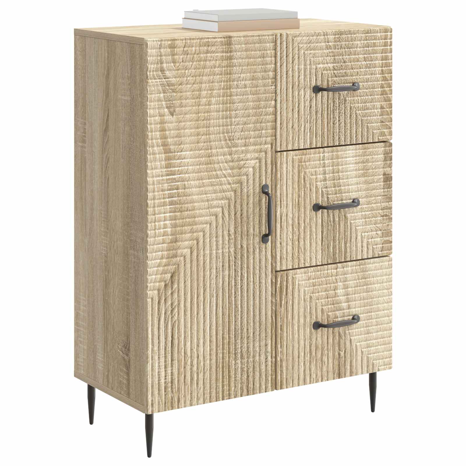 Dressoir met lade Sonoma Eiken 66 x 34,5 x 89,5 cm Bewerkt hout