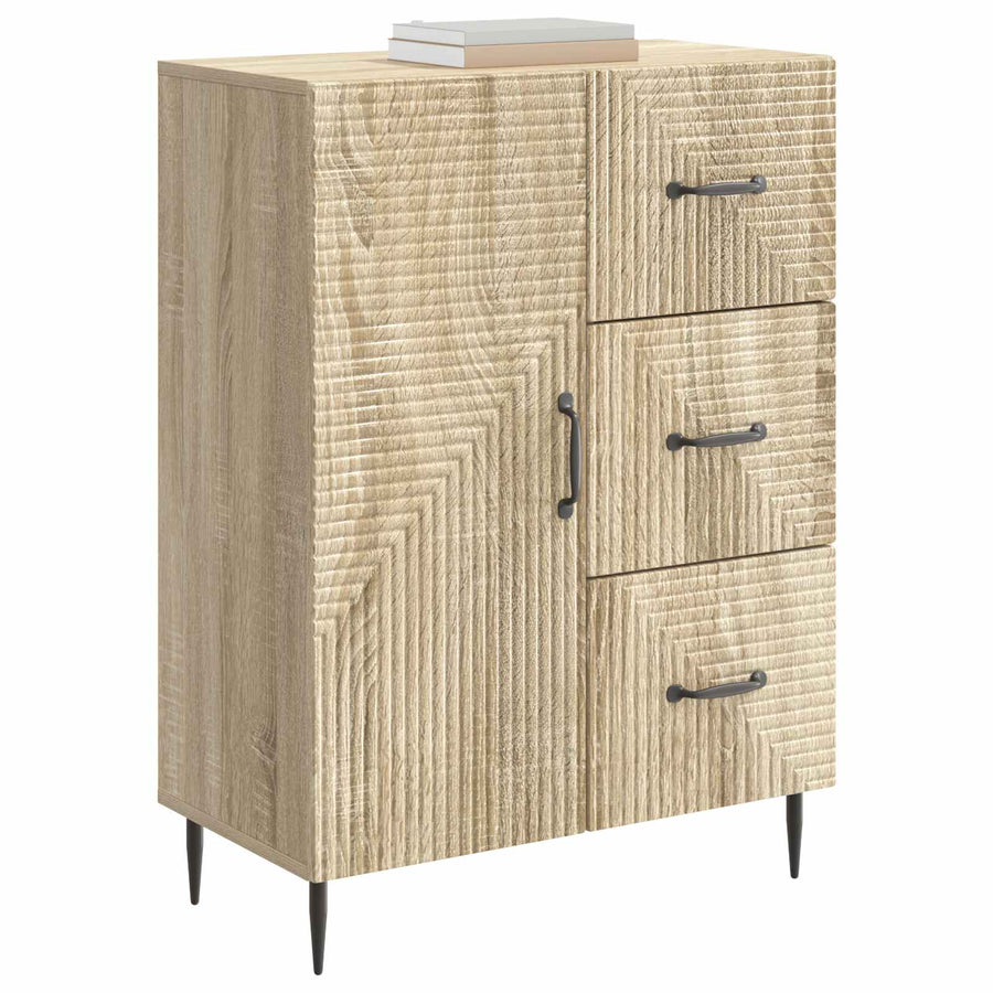 Dressoir met lade Sonoma Eiken 66 x 34,5 x 89,5 cm Bewerkt hout