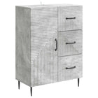 Dressoir 66x34,5x89,5 cm betongrijs bewerkt hout