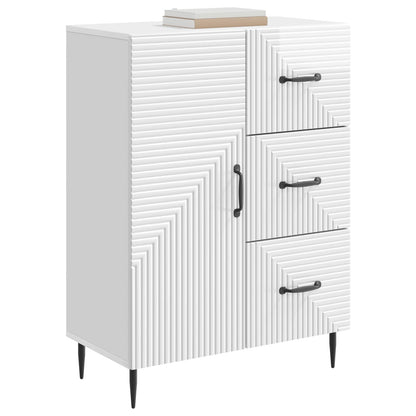 Dressoir Hoogglans Wit 66 x 34,5 x 89,5 cm Bewerkt hout