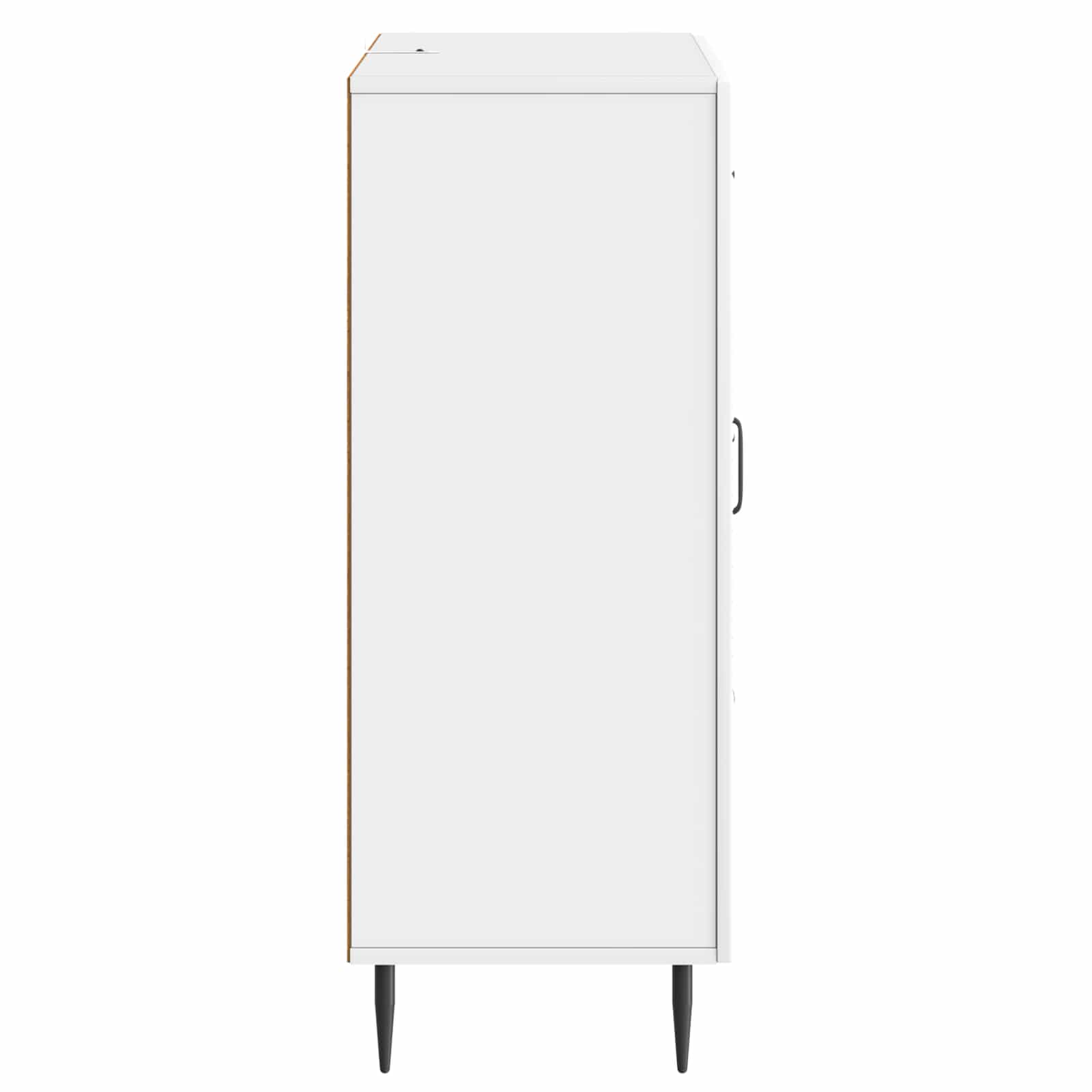 Dressoir Hoogglans Wit 66 x 34,5 x 89,5 cm Bewerkt hout