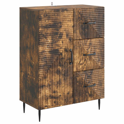 Dressoir Gerookt eiken 66 x 34,5 x 89,5 cm Bewerkt hout