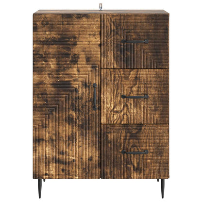 Dressoir Gerookt eiken 66 x 34,5 x 89,5 cm Bewerkt hout