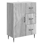 Dressoir 66x34,5x89,5 cm grijs sonoma bewerkt hout