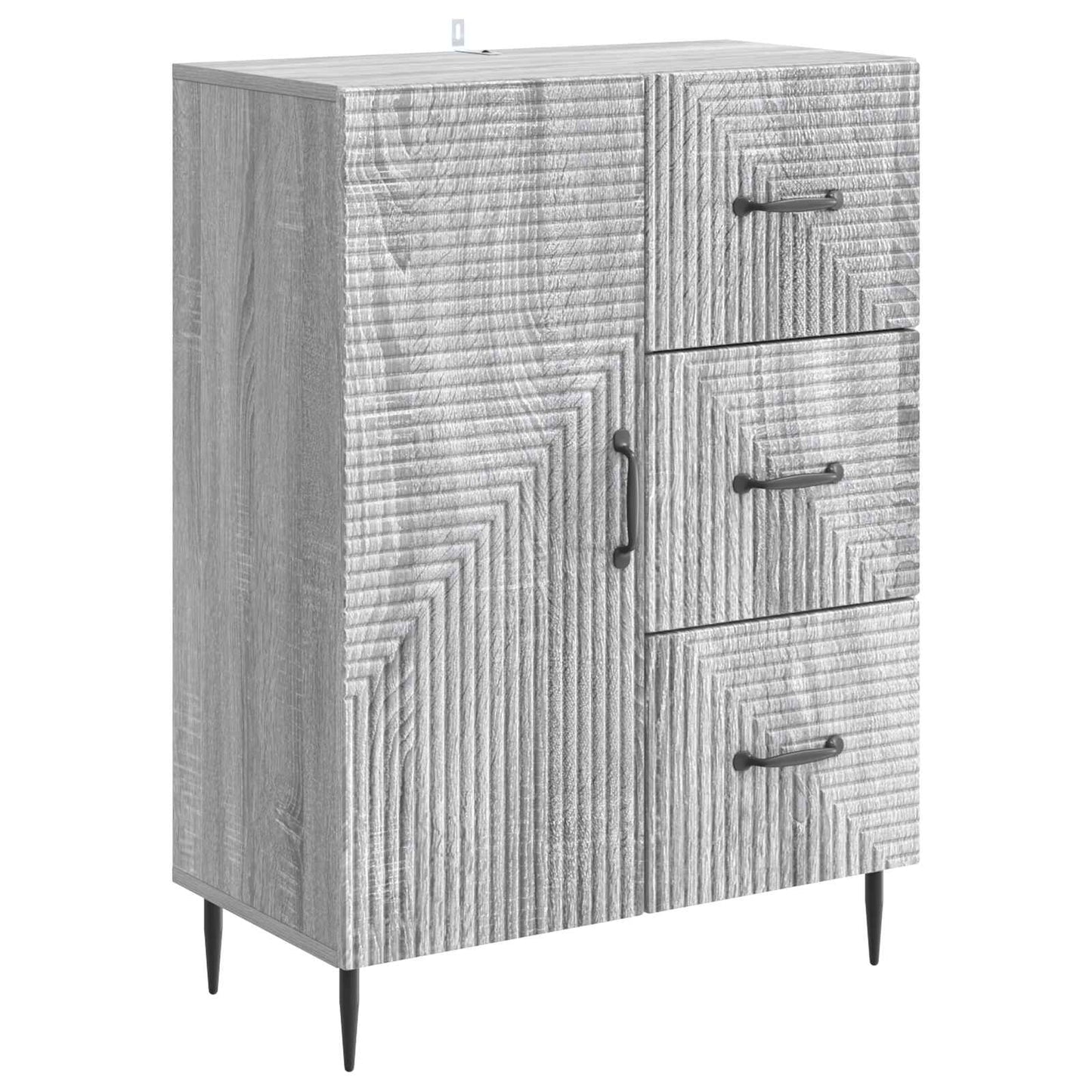 Dressoir met lade Grijs sonoma 66 x 34,5 x 89,5 cm Bewerkt hout