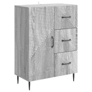 Dressoir 66x34,5x89,5 cm grijs sonoma bewerkt hout