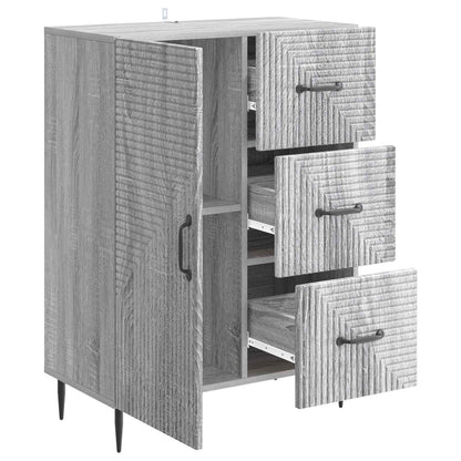 Dressoir met lade Grijs sonoma 66 x 34,5 x 89,5 cm Bewerkt hout